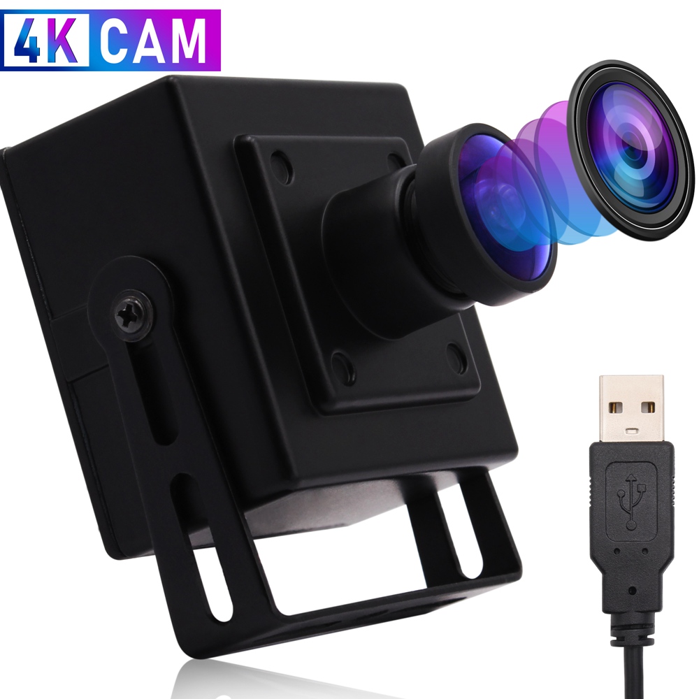 ELP 170 Degree Fisheye 4K USB Webcam MJPEG 30fps 3840x2160 Mini CMOS USB Web Camera With Microphone for Desktop/Laptop PC Computer